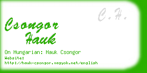csongor hauk business card